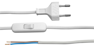 Sladd med strömbrytare och stickpropp