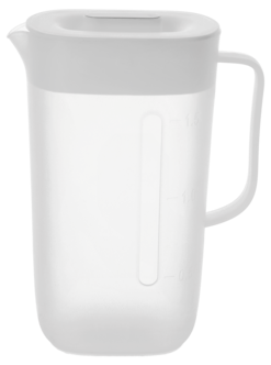 Tillbringare i plast med lock, 1,5 l