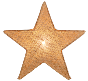 Stjärna i juteväv
