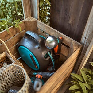 Gardena Move bærbar slangetrommel med 10 m vannslange