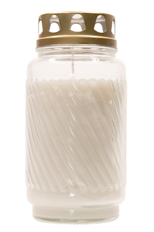 Gravljus glas med lock 100 timmar, Bolsius