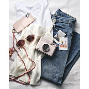 Instax Mini Evo kamera med skriver og blits, Gentle rose