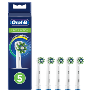 Oral-B Cross Action, borsthuvud, vit