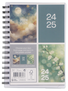 Veckokalender 2024 / 2025 A5, spiralbunden