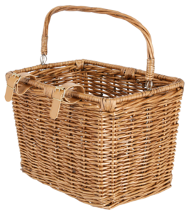 Cykelkorg flätad, Asaklitt