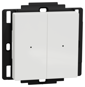 Schneider Wiser Exxact trådlös tryckknapp, dubbel