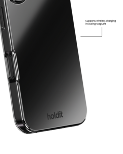 Holdit Mirror MagSafe mobildeksel iPhone 17, svart