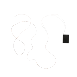 Batteridriven ljusslinga i metall, inomhus