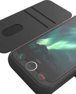 Doro Aurora Wallet Case Lompakkokotelo A10 / A11 -puhelimelle