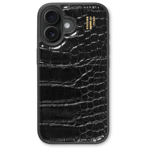 Ideal of Sweden Black Croco mobilskal för iPhone 17, svart