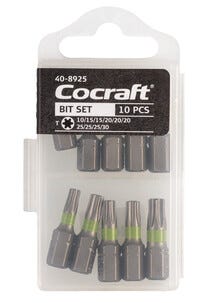 Bitssats Cocraft 25 mm, 10 delar