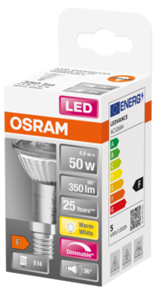 Dimringsbar LED-lampa 350 lm PAR16 E14 Osram