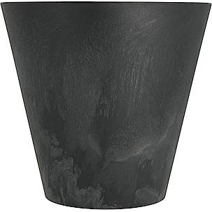 Blomkruka med betongeffekt svart, 23 cm 