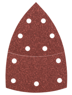 Bosch PSM multisliper sandpapir P80, 102x62x93 mm, 10-pakning