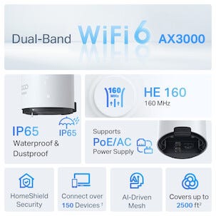 TP-Link Deco X50 mesh-router utomhus, med PoE