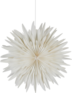 Northlight adventsstjärna papper, vit, 45 cm