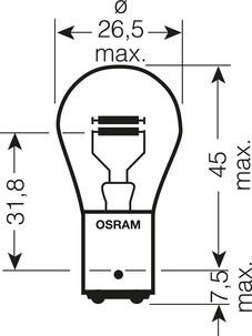 Billampa Osram BAY15d, P21/5W