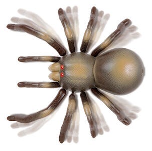 Fjärrstyrd spindel med ljud- och ljuseffekter, från 8 år