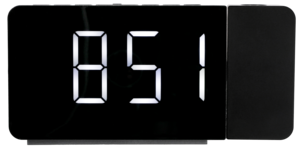 Klockradio med projektor