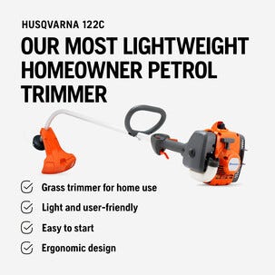 Husqvarna 122C bensindriven grästrimmer med tråd