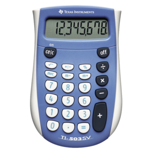 Texas Instruments TI-503SV Taskulaskin, peruslaskin