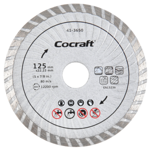 Cocraft diamantkapskiva universal, 125 x 22,23 mm