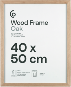Fotoramme av FSC-merket tre på 40 x 50 cm