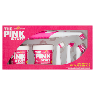 The Pink Stuff Miracle Scrubber Kit, 1 x borste, 2 x paste