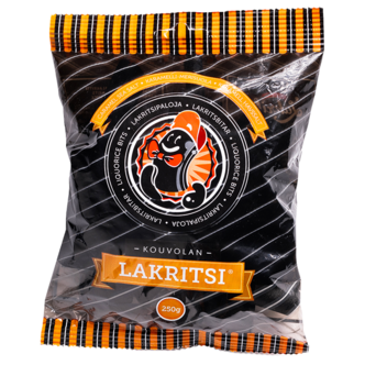 Kouvolan Lakritsbitar Karamell havssalt, 250 g