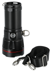 Erittäin kirkas taskulamppu 3600 luumenia, ladattava, IP44