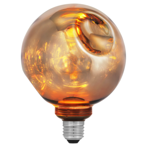 Lamppu LED E27 4,5 W himmennettävä messinki metallic, 125 mm