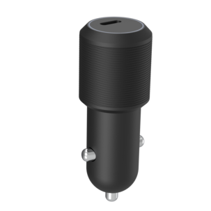 Billader 12/24 V til USB-C, 20 W, svart