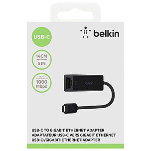 Belkin USB-C nettverksadapter Gigabit 