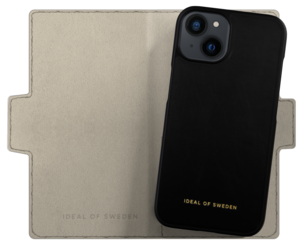 Atelier Wallet Intense Black iPhone 14 / iPhone 13 mobiletui, iDeal of Sweden