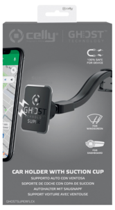 Mobilhållare vindruta, Celly Ghost Superflex