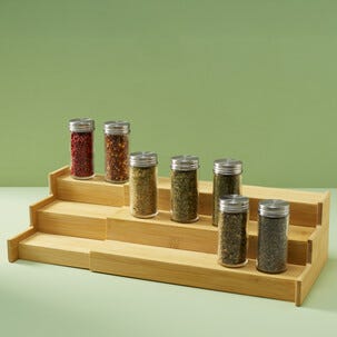 Maustehylly puu, 3 tasoa, levennettävä 31,2–56,4 cm