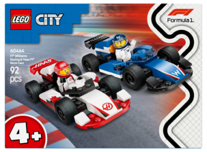 LEGO City F1 Williams Racing og Haas F1 racerbiler 60464, fra 4 år