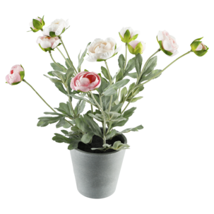 Kunstplante ranunkel, 34 cm