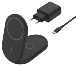 Belkin BoostCharge 2-i-1 laddstation, WIZ028vf