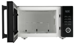 Enkel fristående mikrovågsugn svart 23 l, 900 W