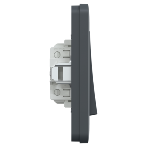 Schneider Exxact strömbrytare kron, infälld, antracit