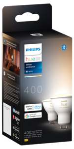 Philips Hue White Ambiance GU10 LED Bluetooth, 2-pack