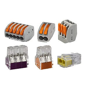 Mix av anslutningsklämmor Wago