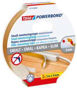 Kaksipuolinen teippi, kapea, Tesa