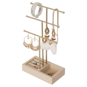 Smyckesträd 3 nivåer med displaylåda