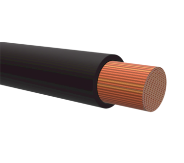 Nelco Akkukaapeli RK 16 mm2 musta, 5 metriä