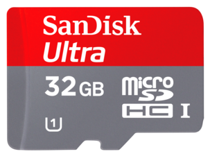 MicroSDHC minneskort  UHS 1 Sandisk