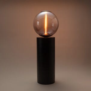 Deco gulvlampe svart metall E27, 50 cm, Northlight