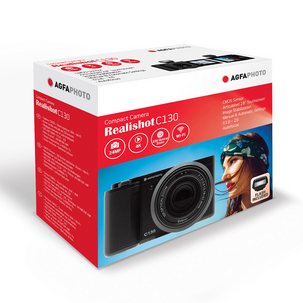AgfaPhoto Realishot C130 digitalkamera wifi, svart