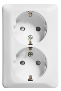 ELKO RS 2-veis utenpåliggende vegguttak